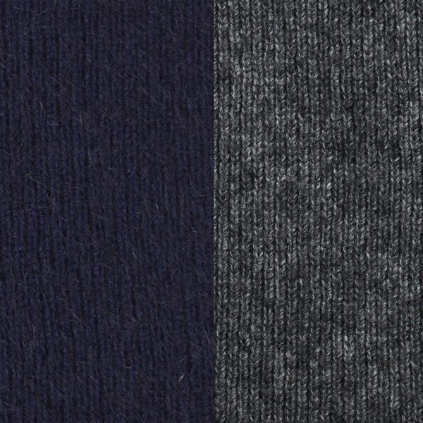 merino wool knitwear contrast leather peak cap