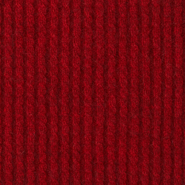 possum fur merino wool knitwear cable keyhole scarf
