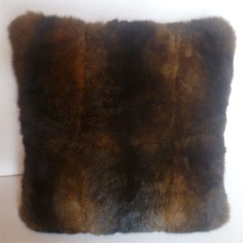 Front of possum fur cushion