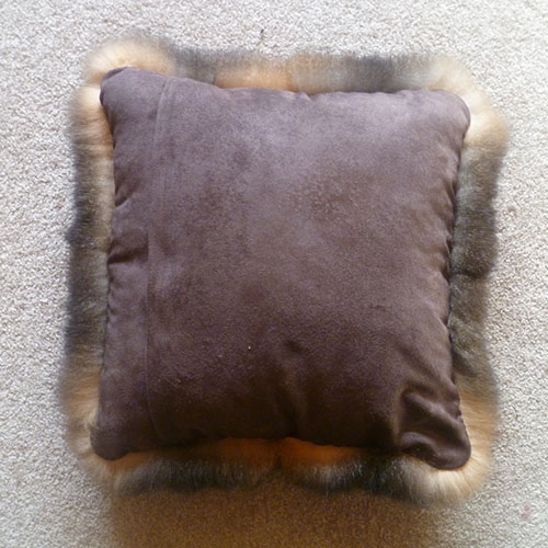 Back of small cushion