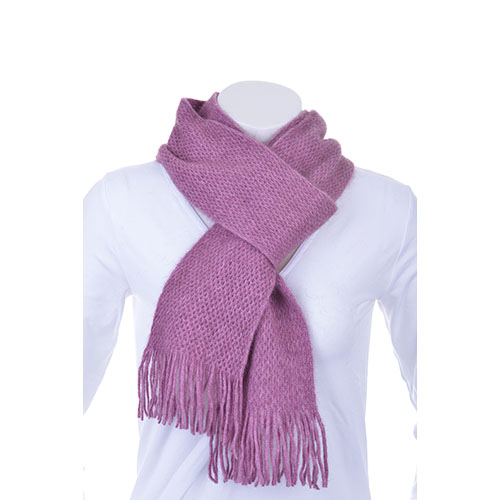 Pink honeycomb scarf