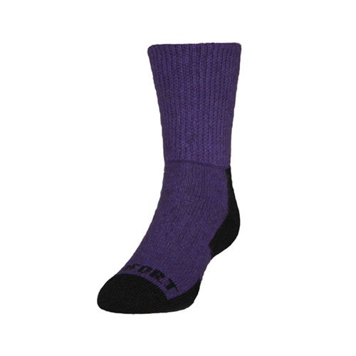 Purple ski socks