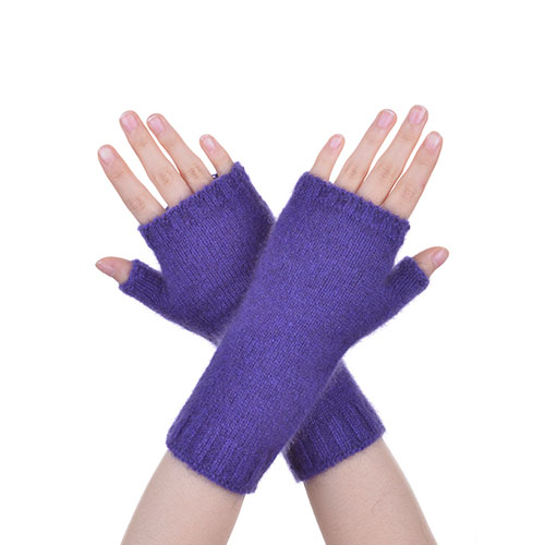 Blue purple gloves