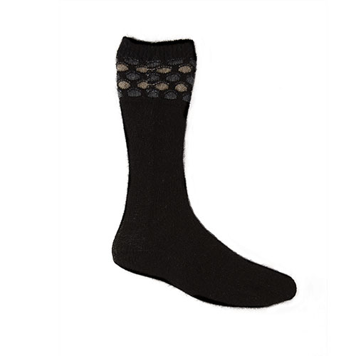 Black pattern socks