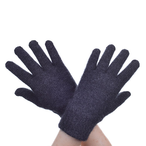 Merino gloves grey dark