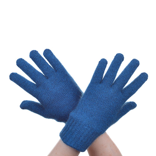 Merino gloves light blue