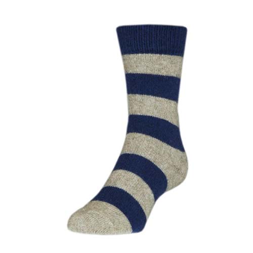 Merino sock grey blue