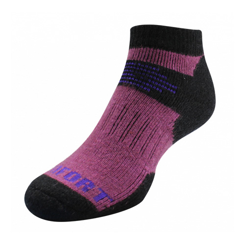 Mini sock black purple