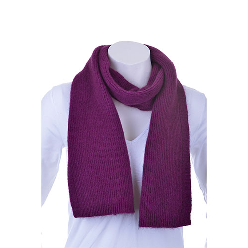 Purple honeycomb scarf