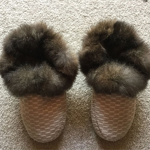 Pattern possum slippers